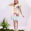 Good Night Microfiber Short Sleeves Sleep Dress