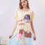 Good Night Microfiber Short Sleeves Sleep Dress