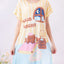 Good Night Microfiber Short Sleeves Sleep Dress