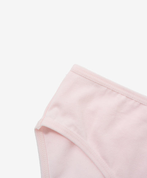 Baa-baa Fluffy Mid Waist Midi 5pcs Cotton Spandex Graphic Pack Panties