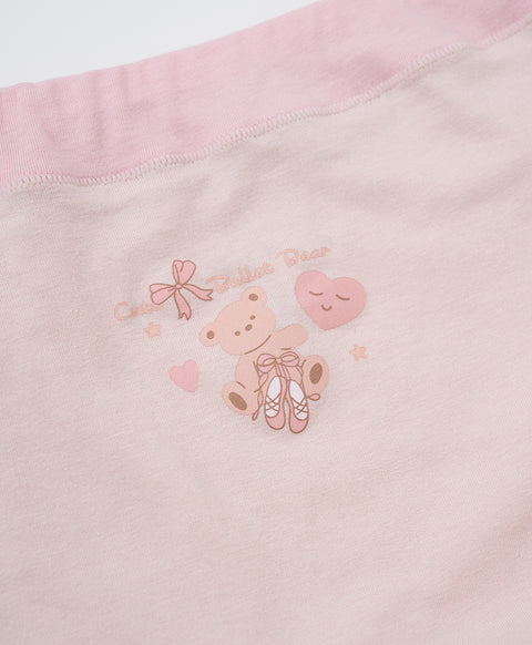 Junior Ballet Bear Cotton Low Waist Boxshorts Panties