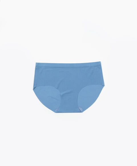 Simple Laminated Low Waist Hipster Panties