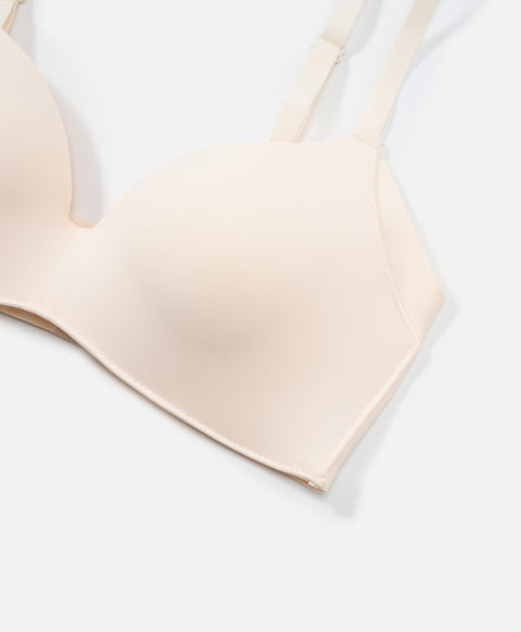 Bare Essential Wireless Lightly-Lined High Side Panel 3/4 Cup Demi Bra