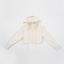 Peekaboo Convertible Collar Crop Shirt