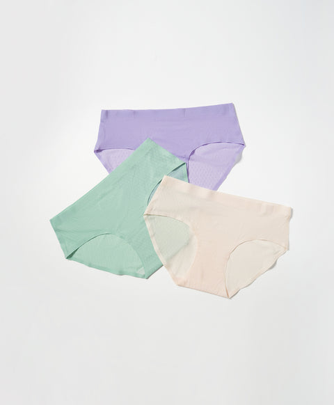 Pastel Laminated Low waist Hipster Panties