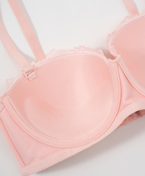 Spring Lace 1/2 Cup Underwired Multiway Bra