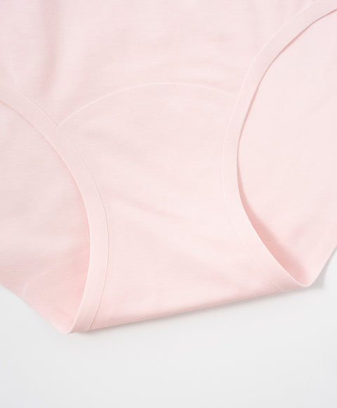 Skinmate Daily Laminated Seamless No-Show Cotton Spandex Mid Waist Midi Panties