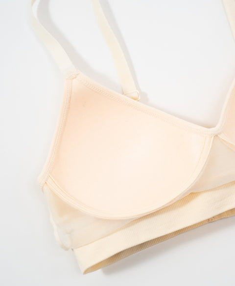 (NEW) Real Comfy Triangle Cup Seamless Wireless Bra