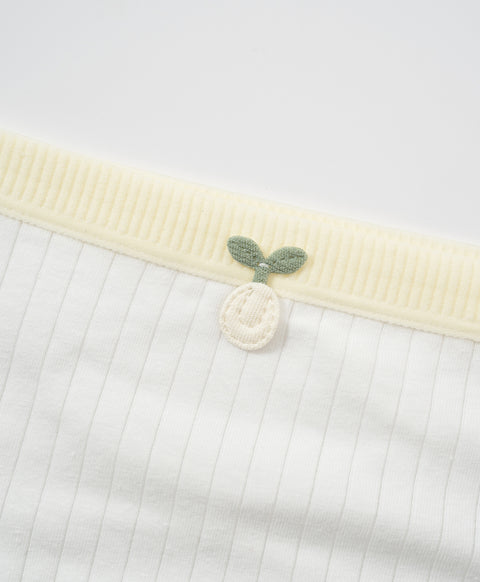 Lovely Charm Low Waist Midi Ribbed Cotton Panties