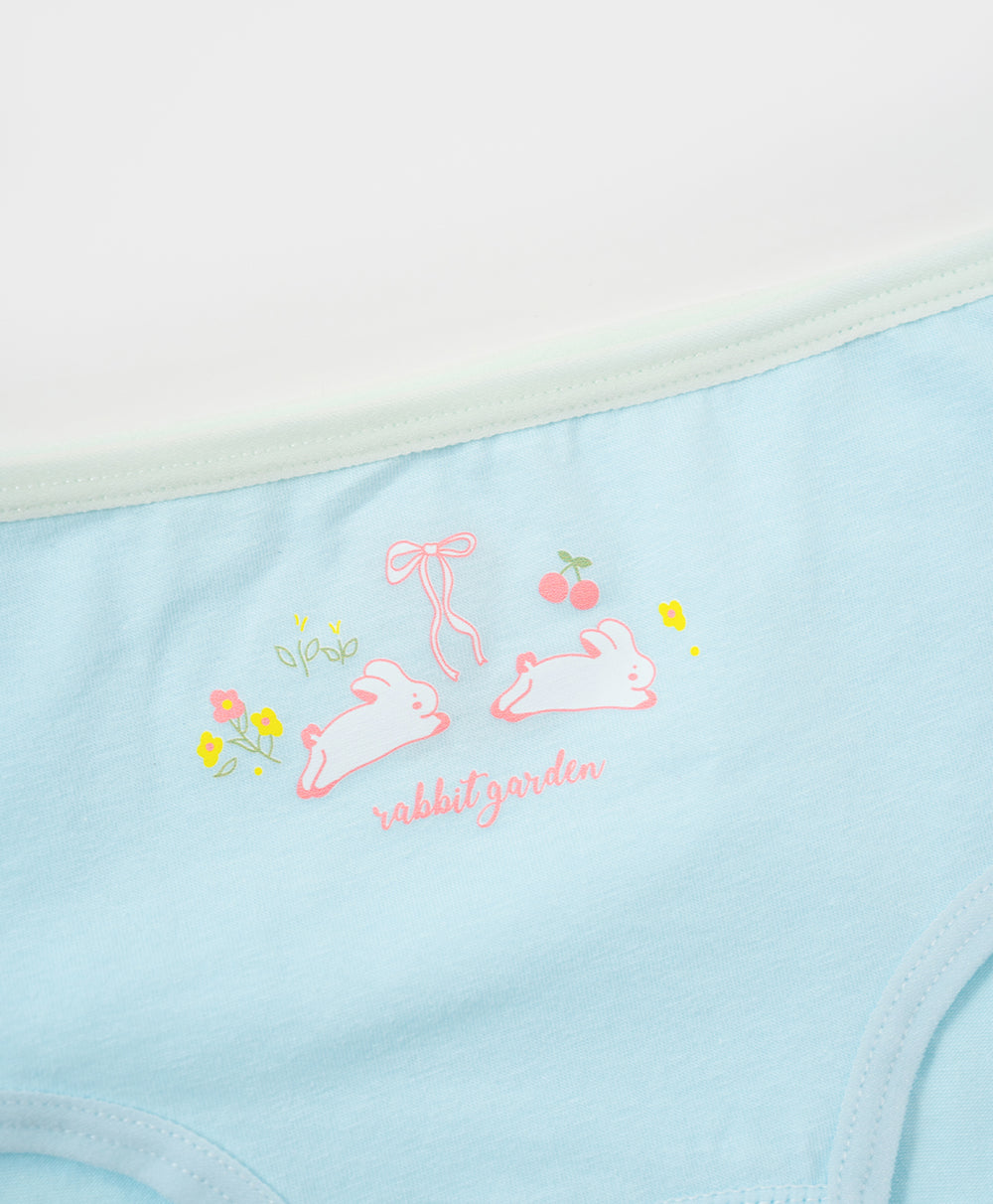 Junior Rabbit Garden Cotton Low Waist Mini Panties