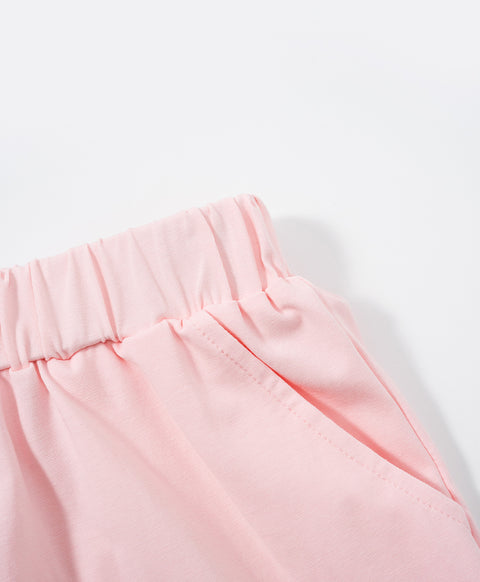Junior Resort of Heart Short Sleeves Top & Shorts Sleep Set