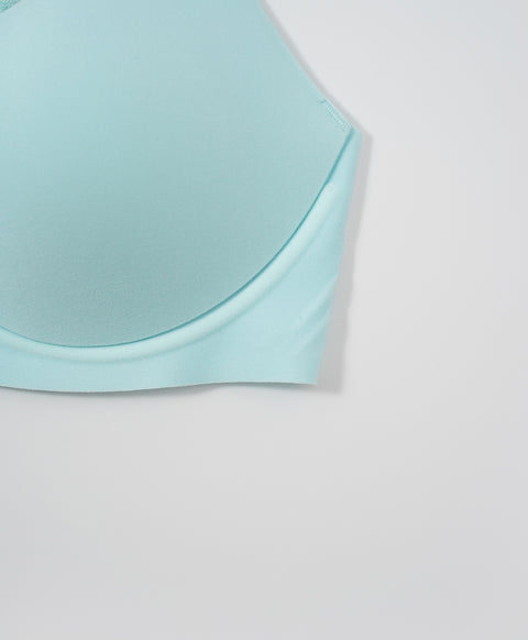 Second Skin Soft Seamless Wireless Demi 3/4 Cup Lightly-Lined Bra