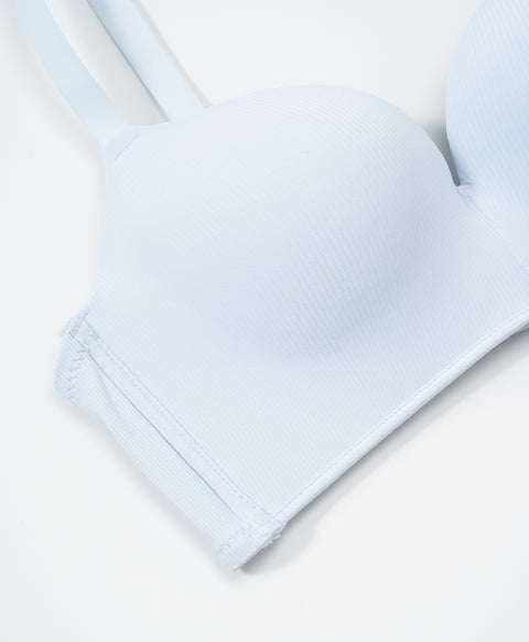 Simply Rib Comfort 3/4Cup Wireless Demi Bra (B Cup)