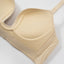 Second Skin Soft Seamless Wireless Low-Back Demi Push Up Plunge Bra
