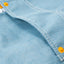 Stay Bloom Denim Smiley Tote Bag