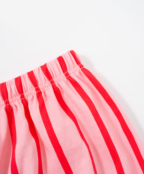 BedMood Cremo & Mello I'm in Bed Mood Polyester PJ Short Sleeves Top & Shorts Set - Pink