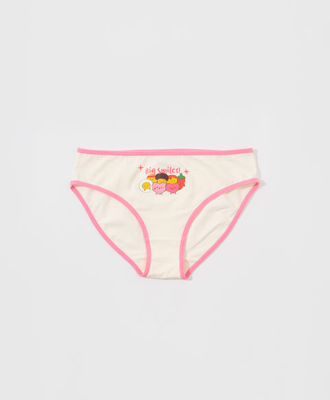 Mala-Twins 5pcs Mid Waist Midi Graphic Pack Panties Wonder Box