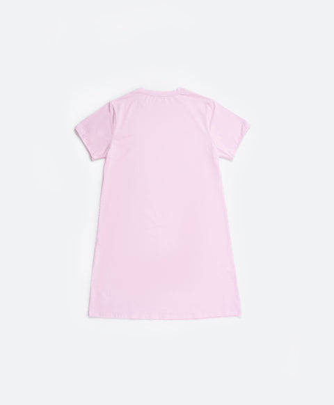 Junior Resort of Heart Short Sleeves Sleep Dress