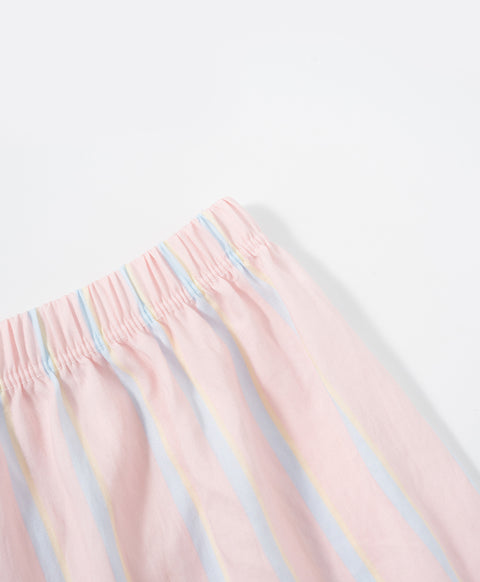 BedMood Mello Not Ignoring You, Just Resting Polyester PJ Short Sleeves Top & Shorts Set - Peach