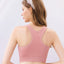 Seamless Knit Sporty Racer-Back V-Neck Front Zip Vest