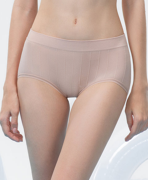Seamless Knit Flow Mid Waist Hipster Panties