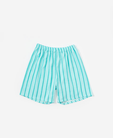 BedMood Cremo & Mello I'm in Bed Mood Polyester PJ Short Sleeves Top & Shorts Set - Green