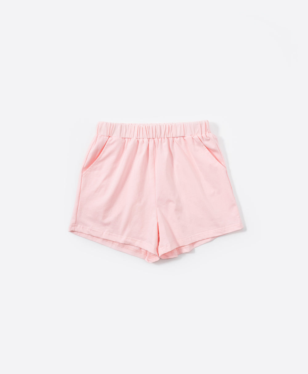 Junior Resort of Hearts Short Sleeves Top & Shorts Sleep Set