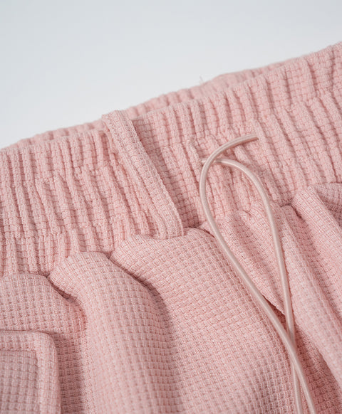 Dream Squad Waffle Long Pants with Drawstring