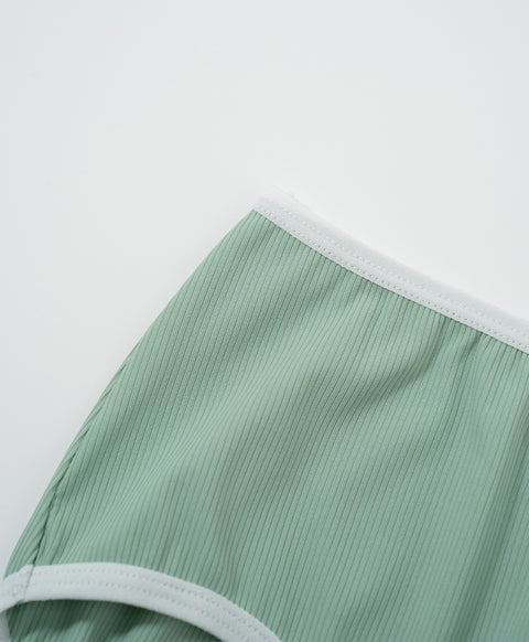 Nature Ribbed Low Waist Midi Panties