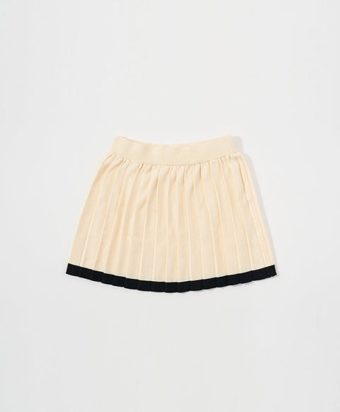 Go For It! Pleated Knitted Skirt