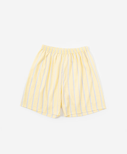 BedMood Mello No Tasks. Just Vibes Polyester PJ Short Sleeves Top & Shorts Set - Yellow