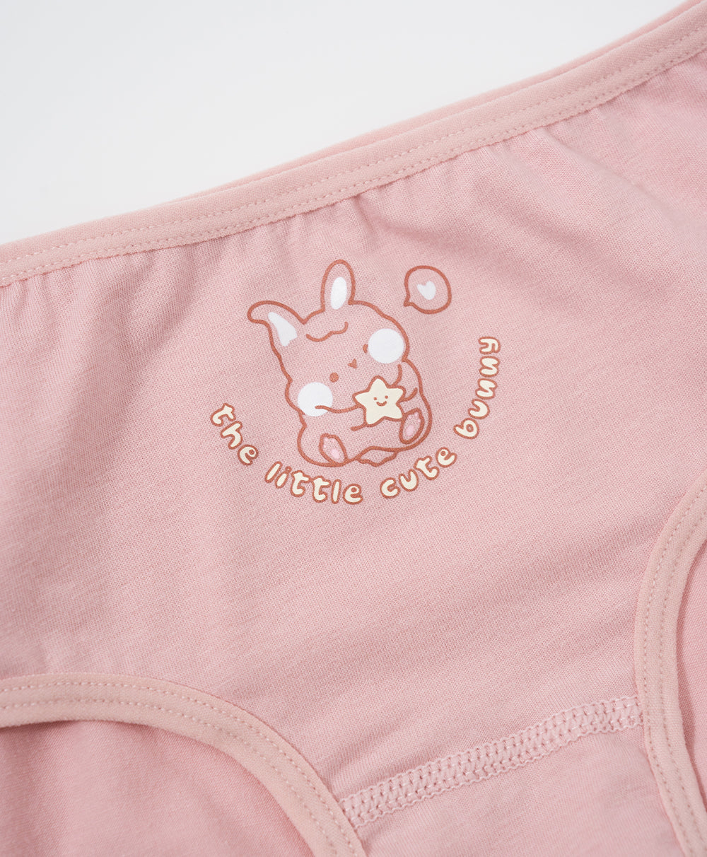 Junior Little Bunny Cotton Low Waist Mini Panties