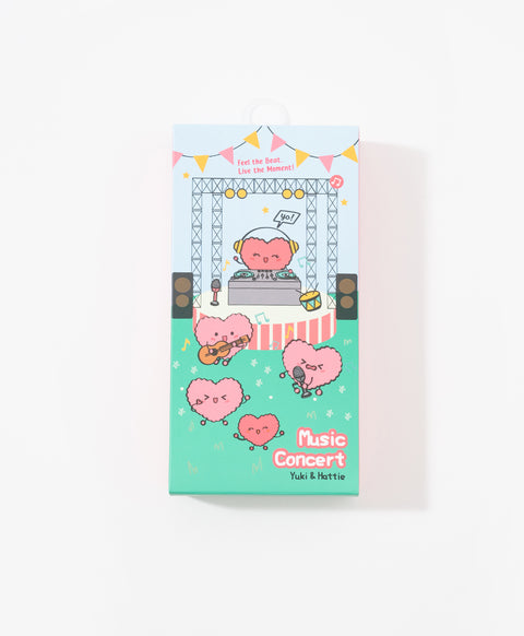 Music Concert Yuki & Hattie 5pcs Low Waist Hipster Graphic Pack Panties Wonder Box