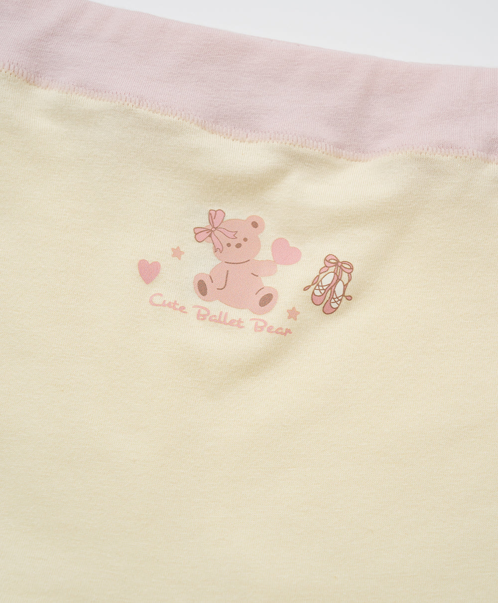 Junior Ballet Bear Cotton Low Waist Boxshorts Panties