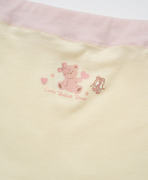 Junior Ballet Bear Cotton Low Waist Boxshorts Panties
