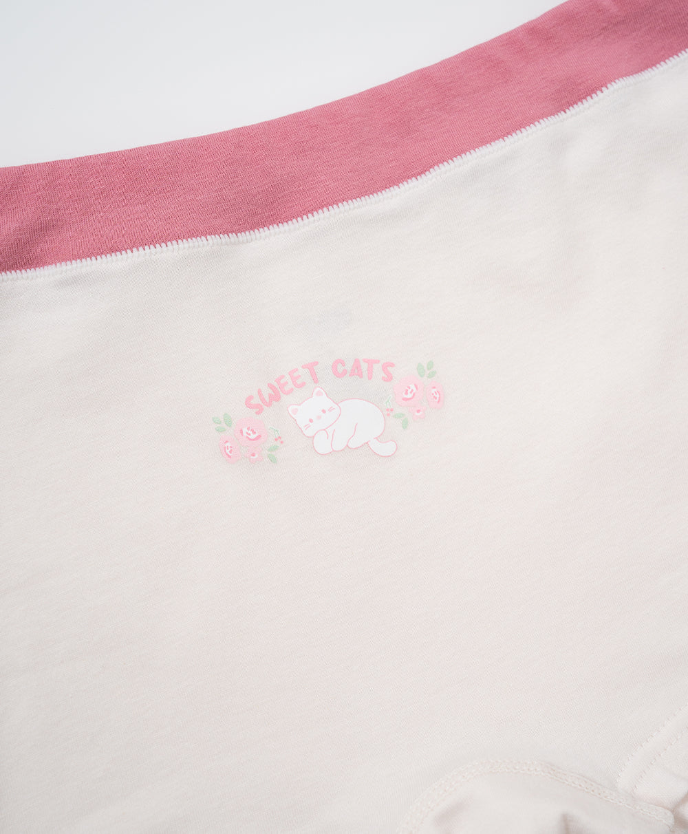 Junior Sweet Cat Cotton Low Waist Boxshorts Panties