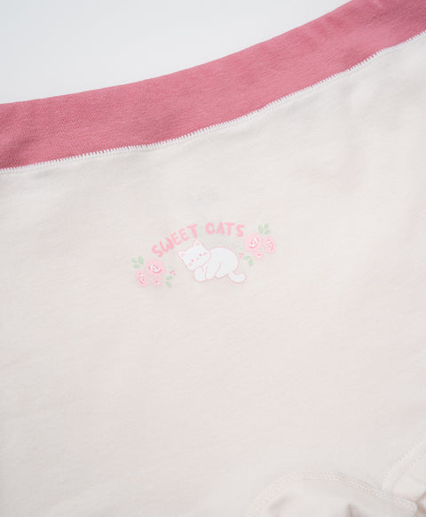 Junior Sweet Cat Cotton Low Waist Boxshorts Panties