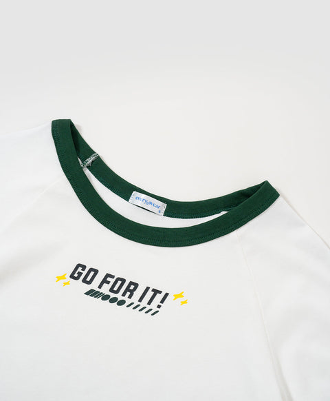 Go For It! Raglan Baby Tee