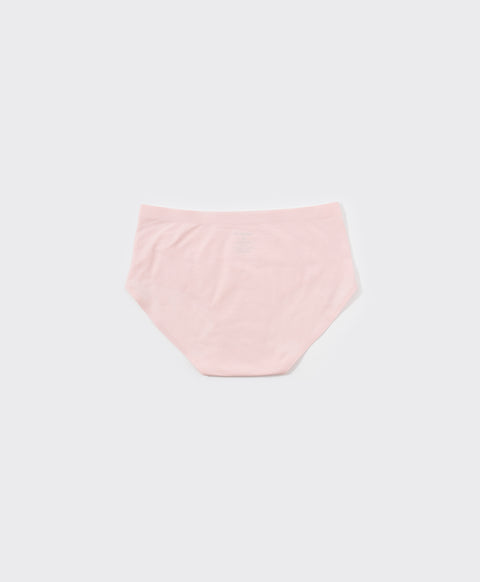 Skinmate Daily Laminated Seamless No-Show Cotton Spandex Mid Waist Midi Panties
