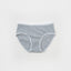 Rib Design Low Waist Midi Cotton Panties