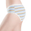 Preppy Stripes Low Waist Midi Ribbed Cotton Panties