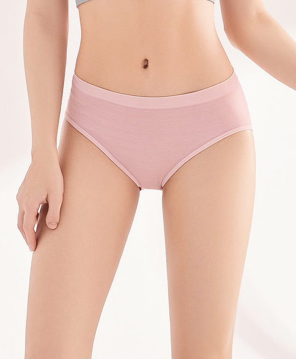 Elegant Jacquard Midi Panties 3pcs Set