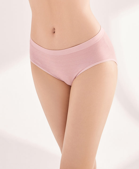 Elegant Jacquard Midi Panties 3pcs Set