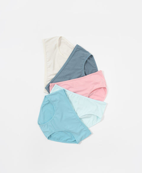 Winter Cotton Low Waist Hipster 5pcs Pack Panties