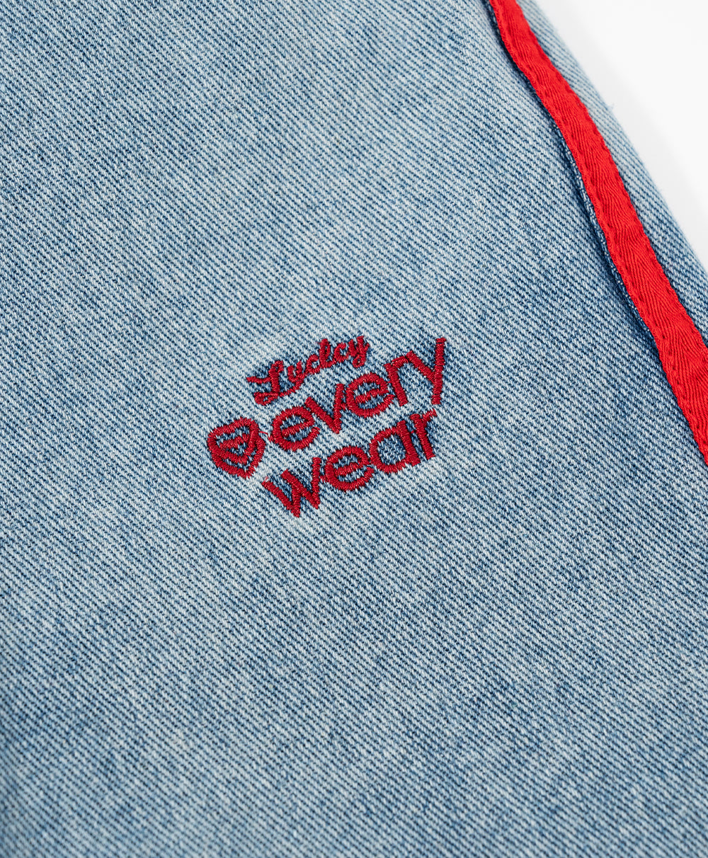 Call Me Lucky Denim Drawstring Long Pants