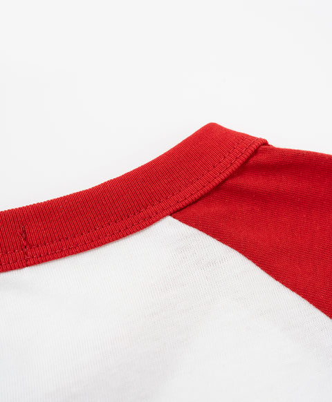 Call Me Lucky Raglan Sleeves Relaxed Fit Tee