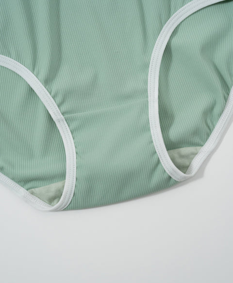Nature Ribbed Low Waist Midi Panties