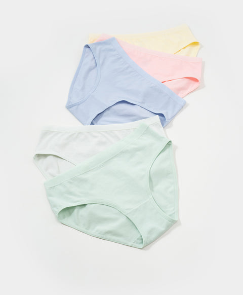 Macaroon Delight 5-pack Mid-waist Midi Panties