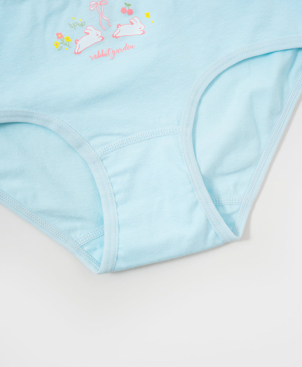 Junior Rabbit Garden Cotton Low Waist Mini Panties