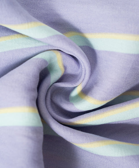 BedMood Cremo Mentally Unavailable. Physically Comfy Polyester PJ Short Sleeves Top & Shorts Set - Purple